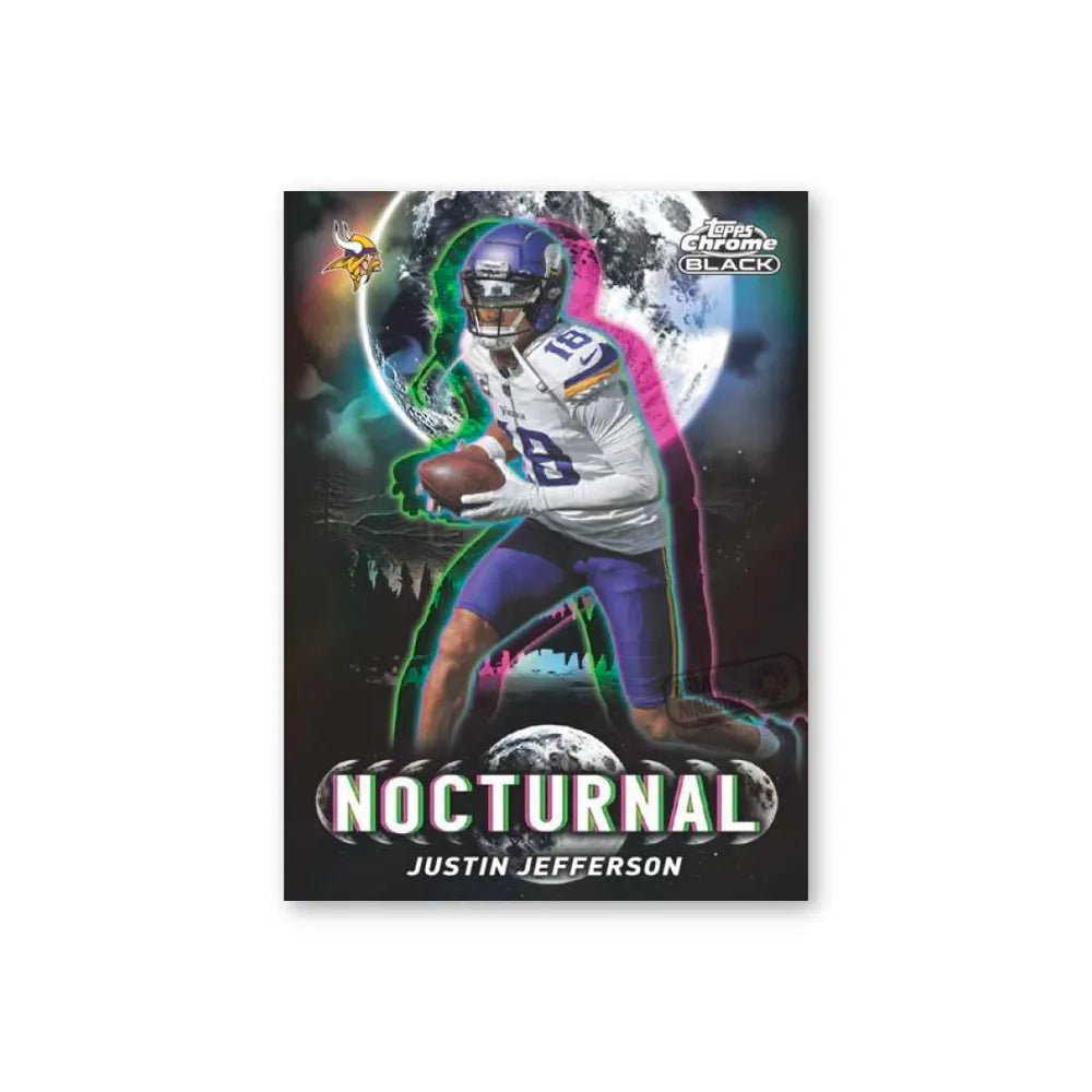 2025 Topps Chrome Black Football - Hobby Box - Pre Order