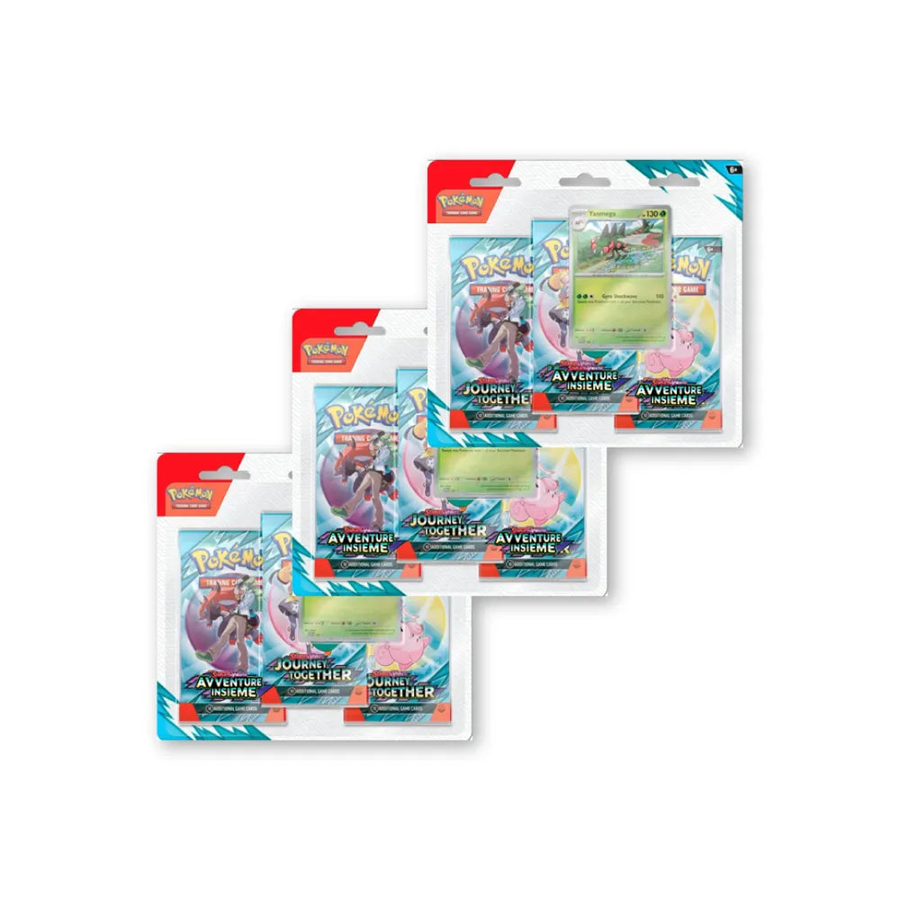 Blister 3 bustine avventure insieme preordine pokemon
