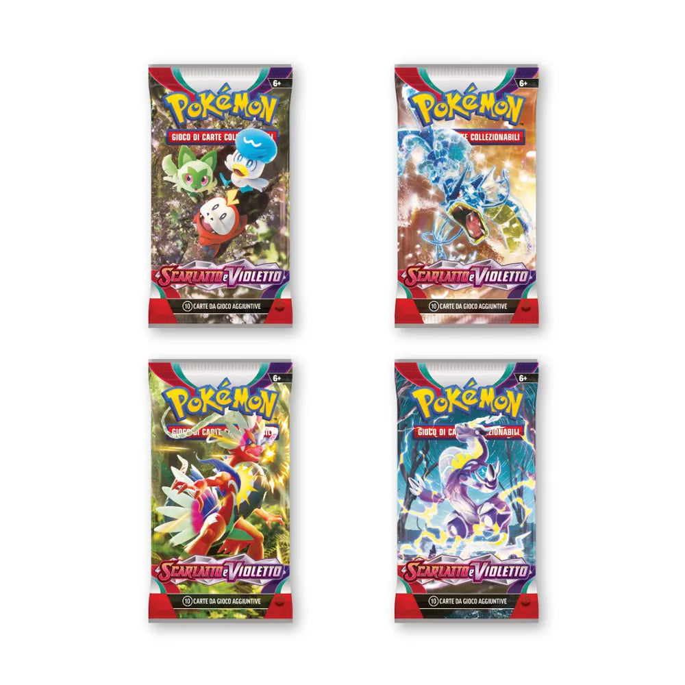 bustine pokémon scarlatto e violetto
