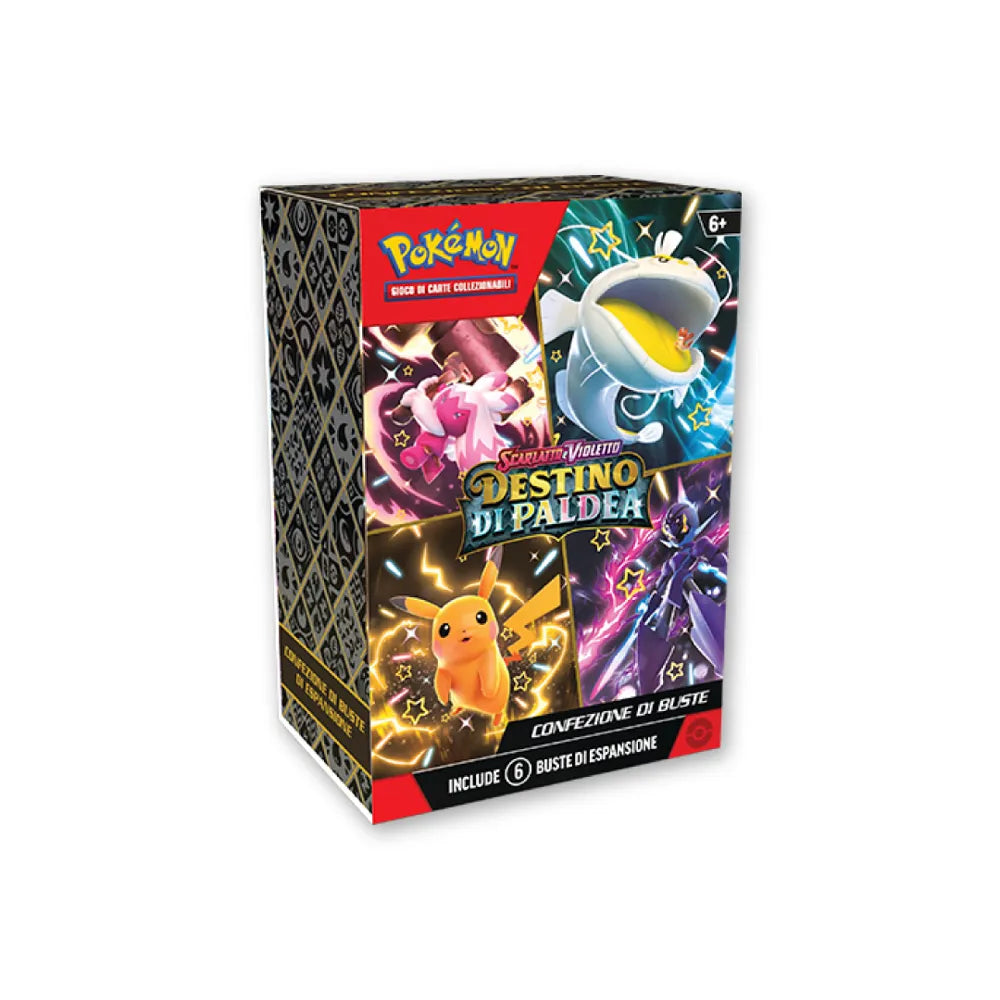 bundle da 6 bustine destino di paldea pokemon