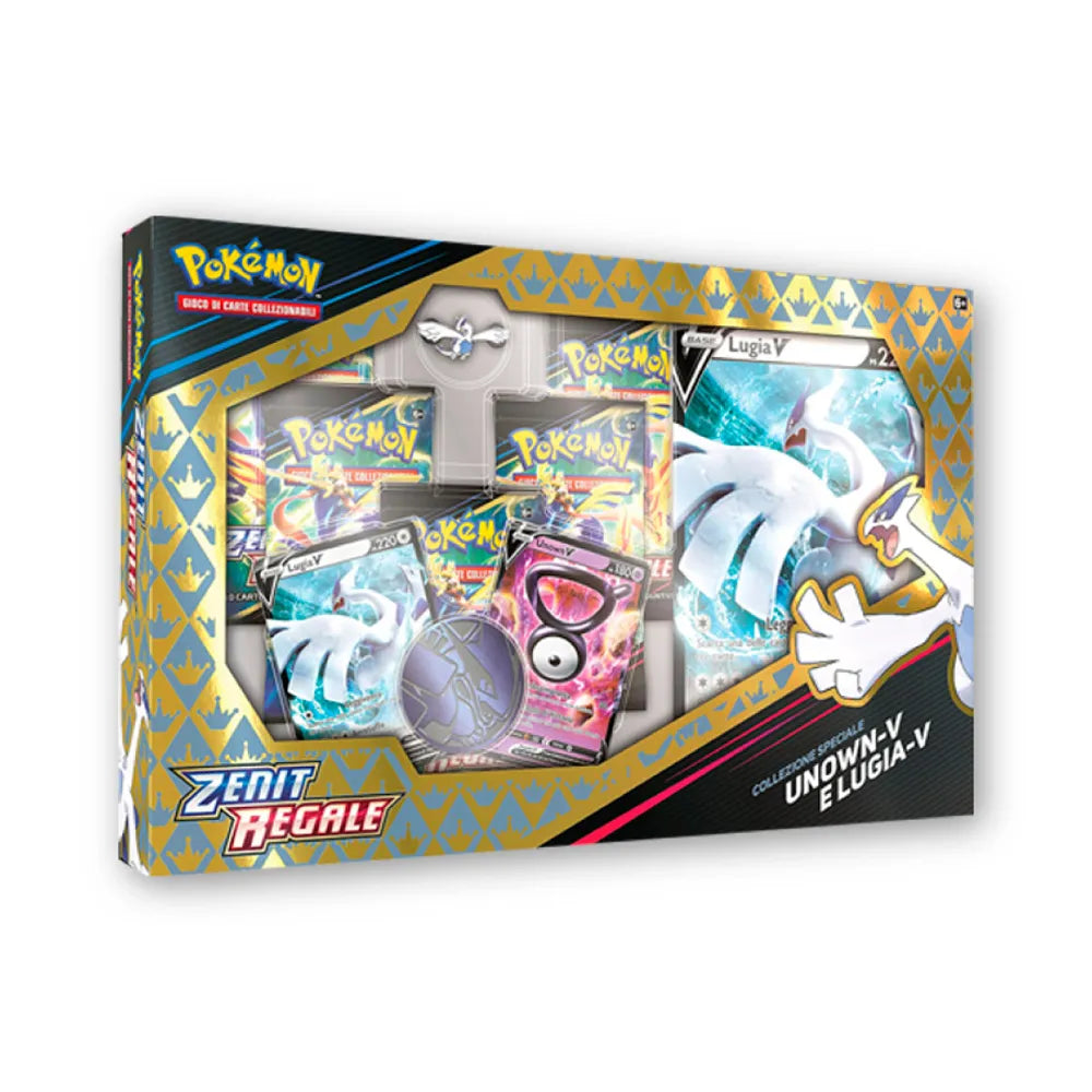 collezione pokemon lugia e unown v zenit regale