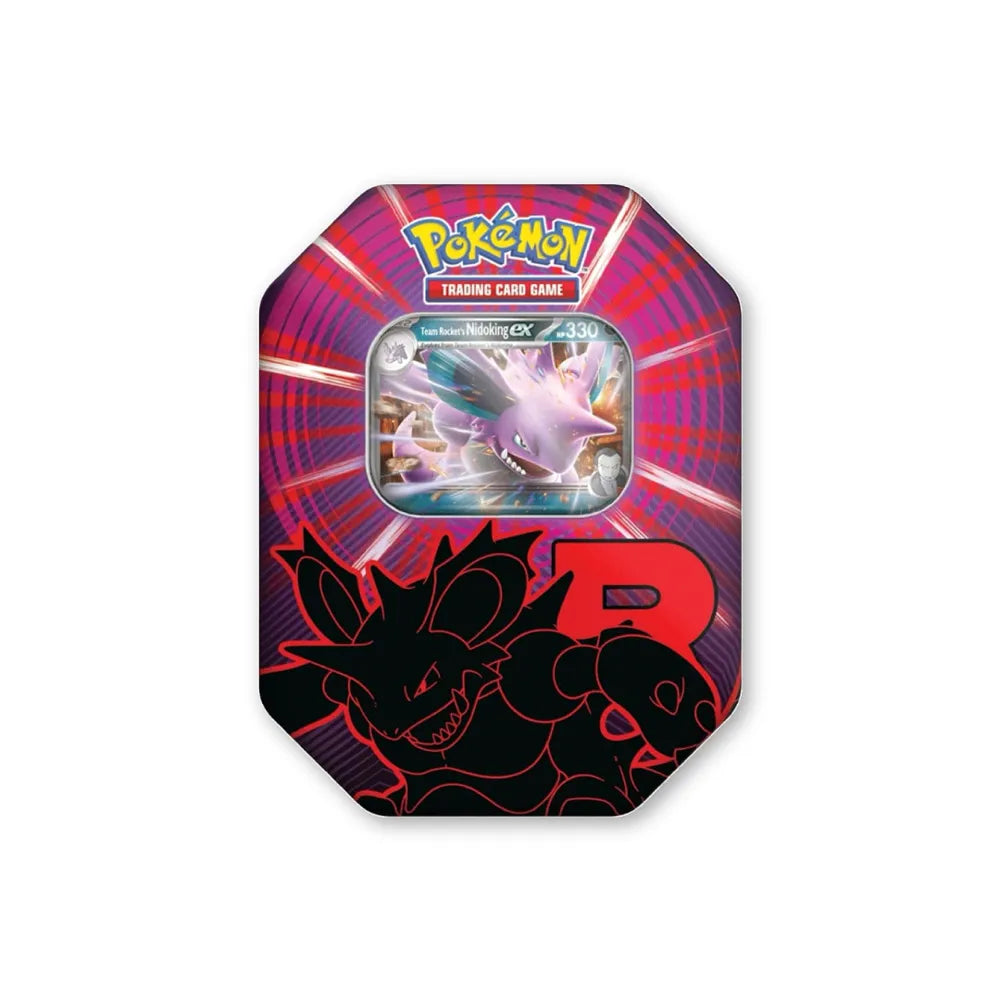 pokémon trading card game: team rocket tin - nidoking Team Rocket Collectible Tin: Nidoking EX – Break Machine