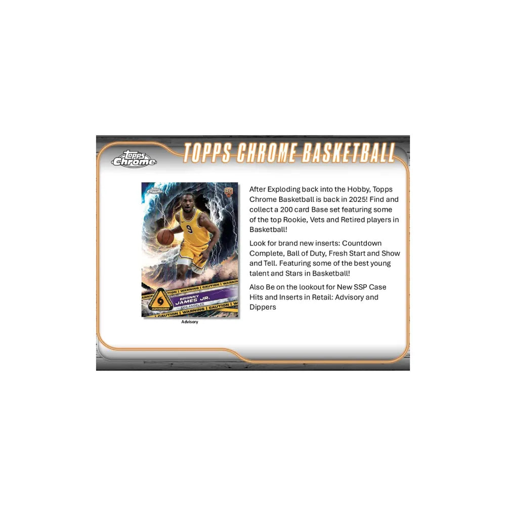 Topps Chrome Basketball 2024/25 - Mega Box 2025