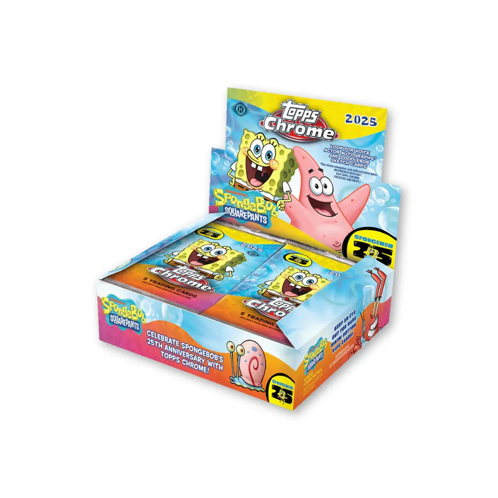 Topps Chrome SpongeBob 25th Anniversary 2025 - Hobby Box