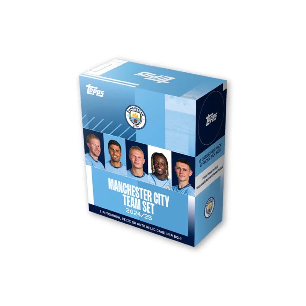 Manchester city topps box team set 2024 25