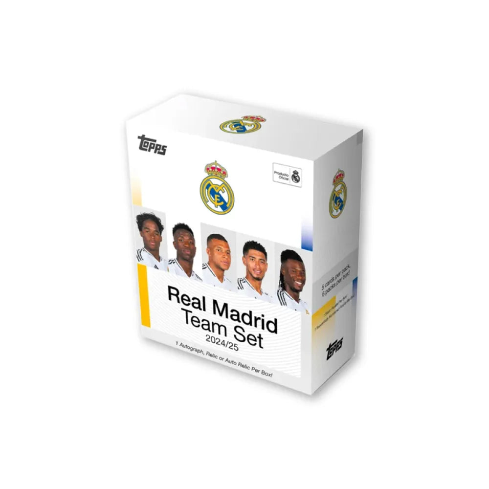 topps real madrid team set 2024 2025 box