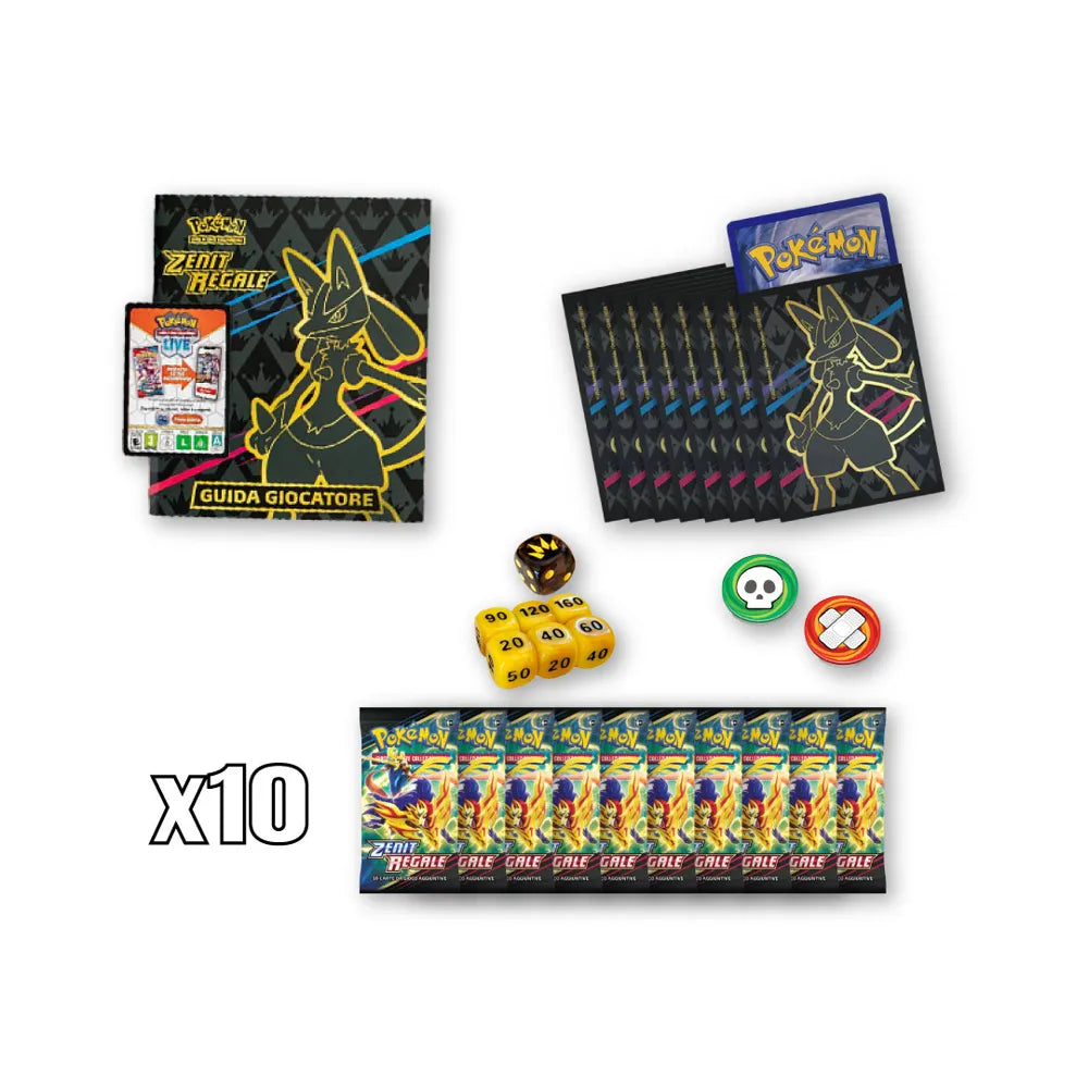Set allenatore fuoriclasse zenit regale pokemon etb accessori