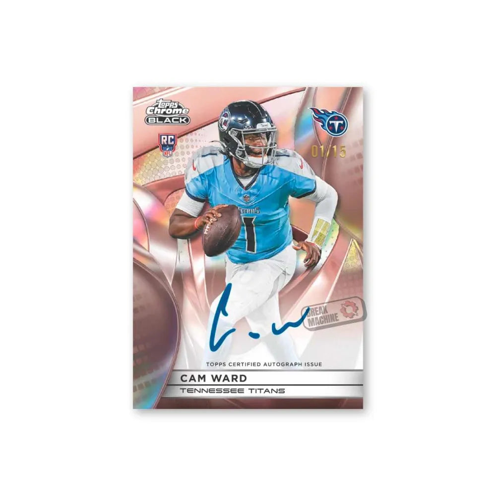 2025 Topps Chrome Black Football - Hobby Box - Pre Order
