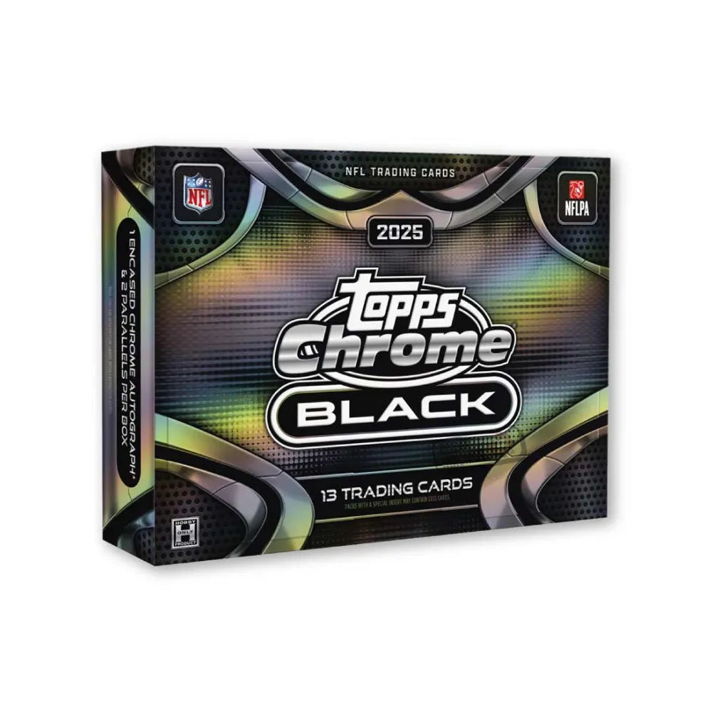 2025 Topps Chrome Black Football - Hobby Box - Pre Order