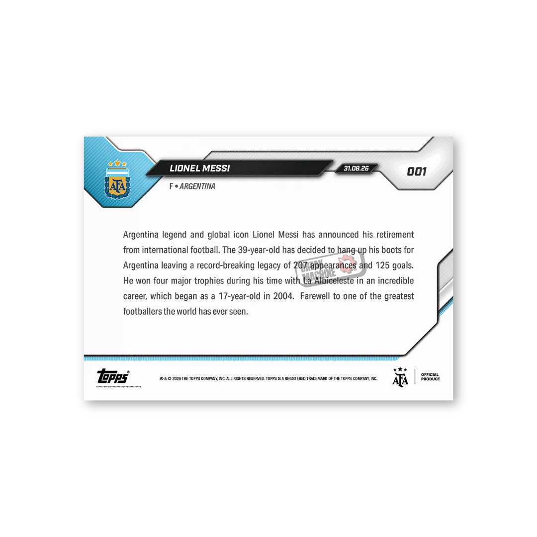 Topps Now - Lionel Messi - The End Of An Era